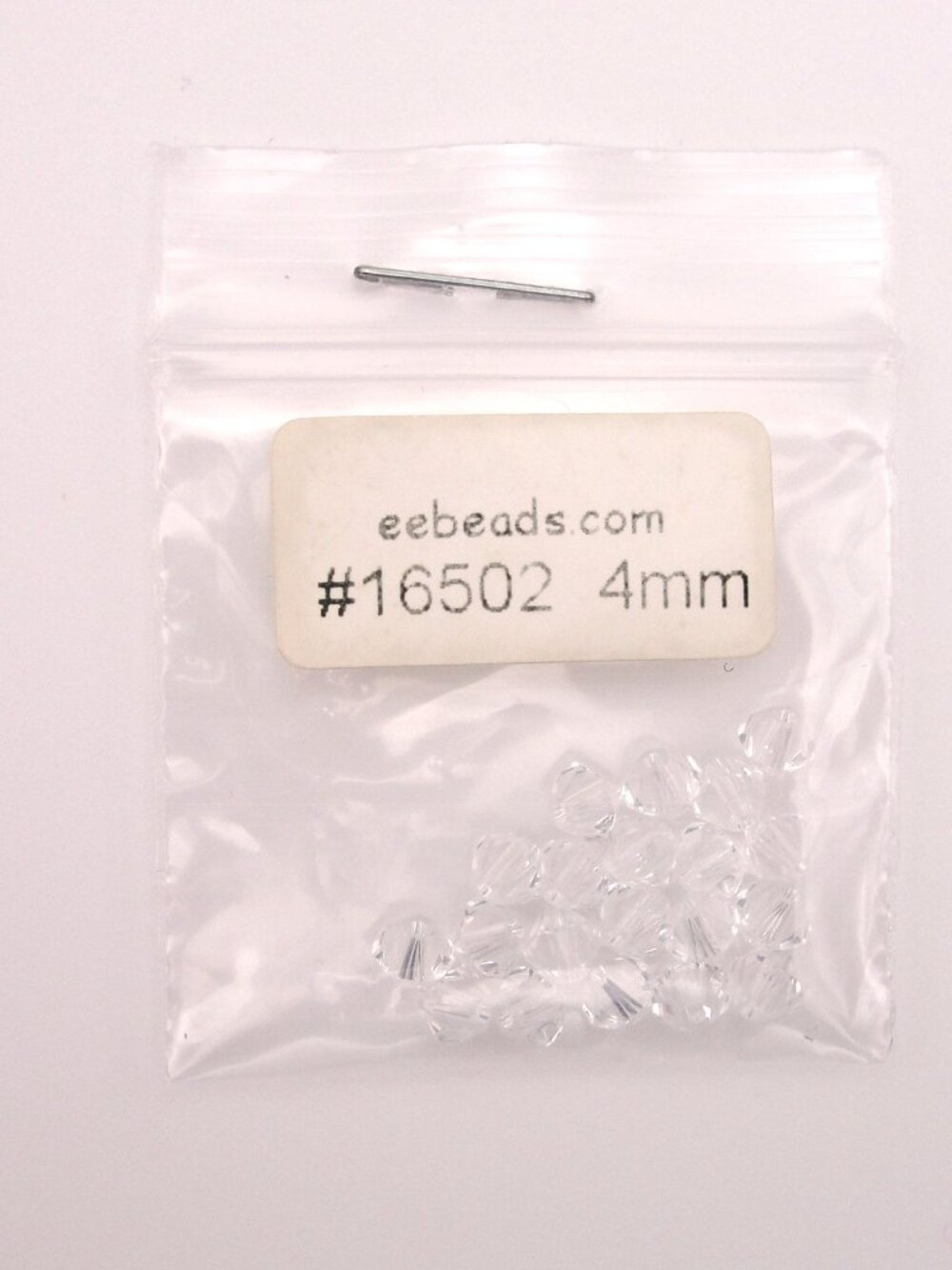 Swarovski 4mm Bicone Crystal Set Clear, Sapphire, Jonquil (60pc) Gossamer Floss - Picture 4 of 6